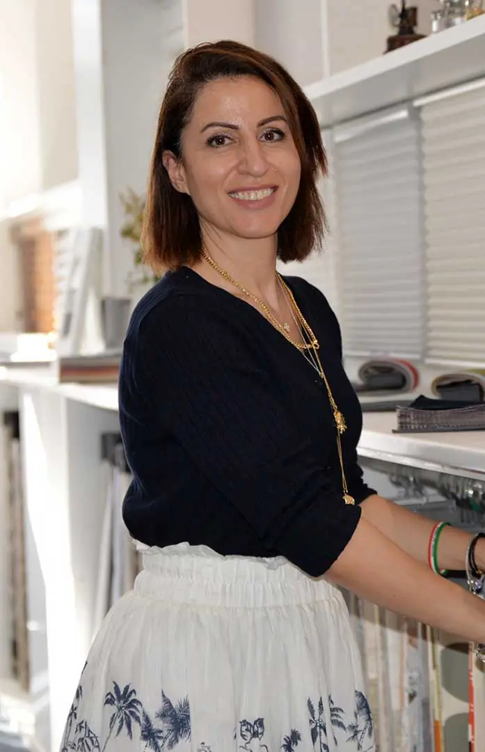 Zara Curtains and Blinds team member in the showroom